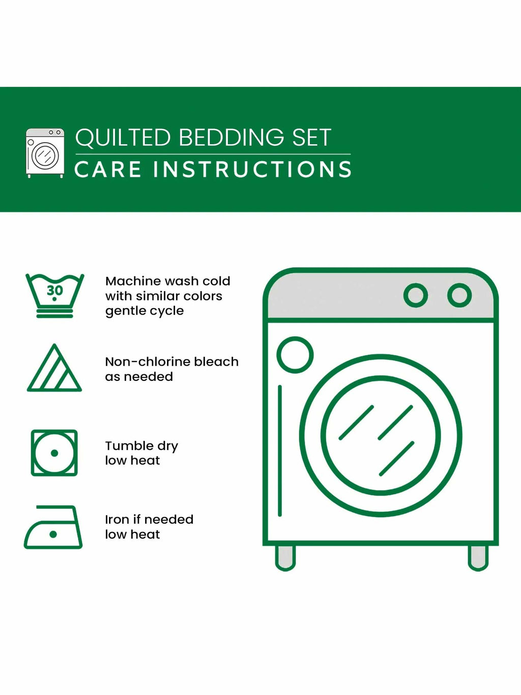 Romantic Cow Couple Valentine'S Day 3- Piece Quilted Bedding Set